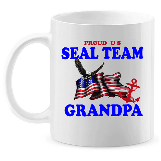 Coffee Mug: "Proud U.S. Seal Team Grandpa" (SGPA) - FREE SHIPPING