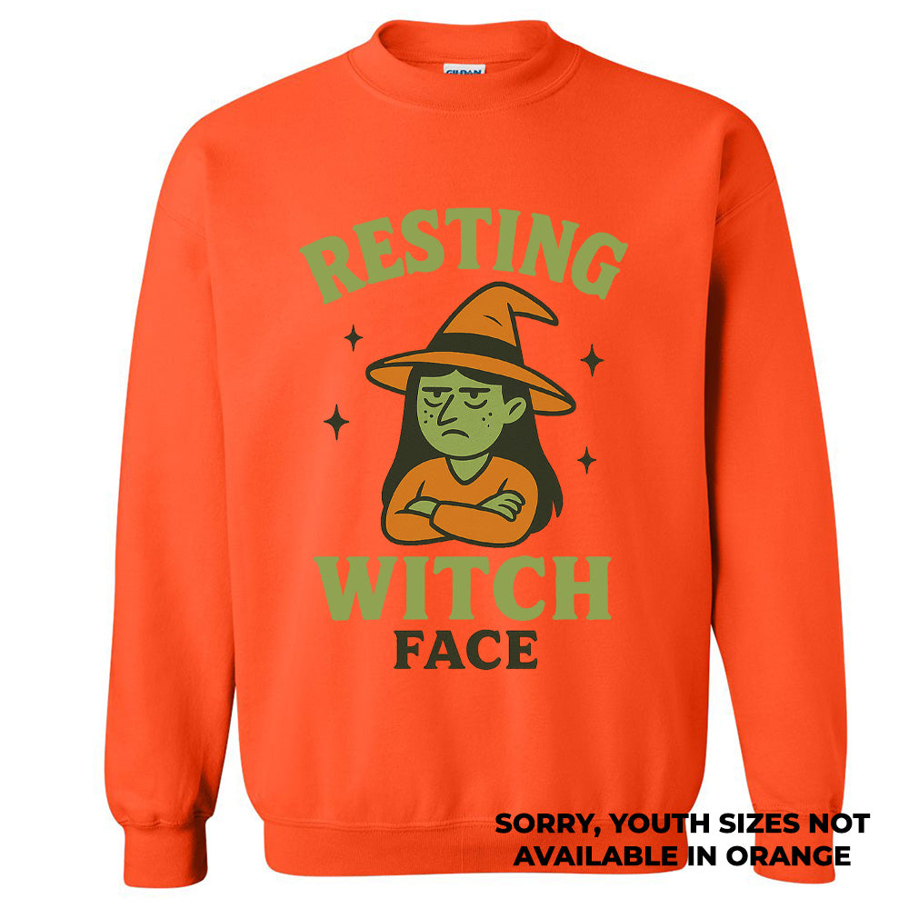 Halloween Sweatshirt: Resting Witch Face