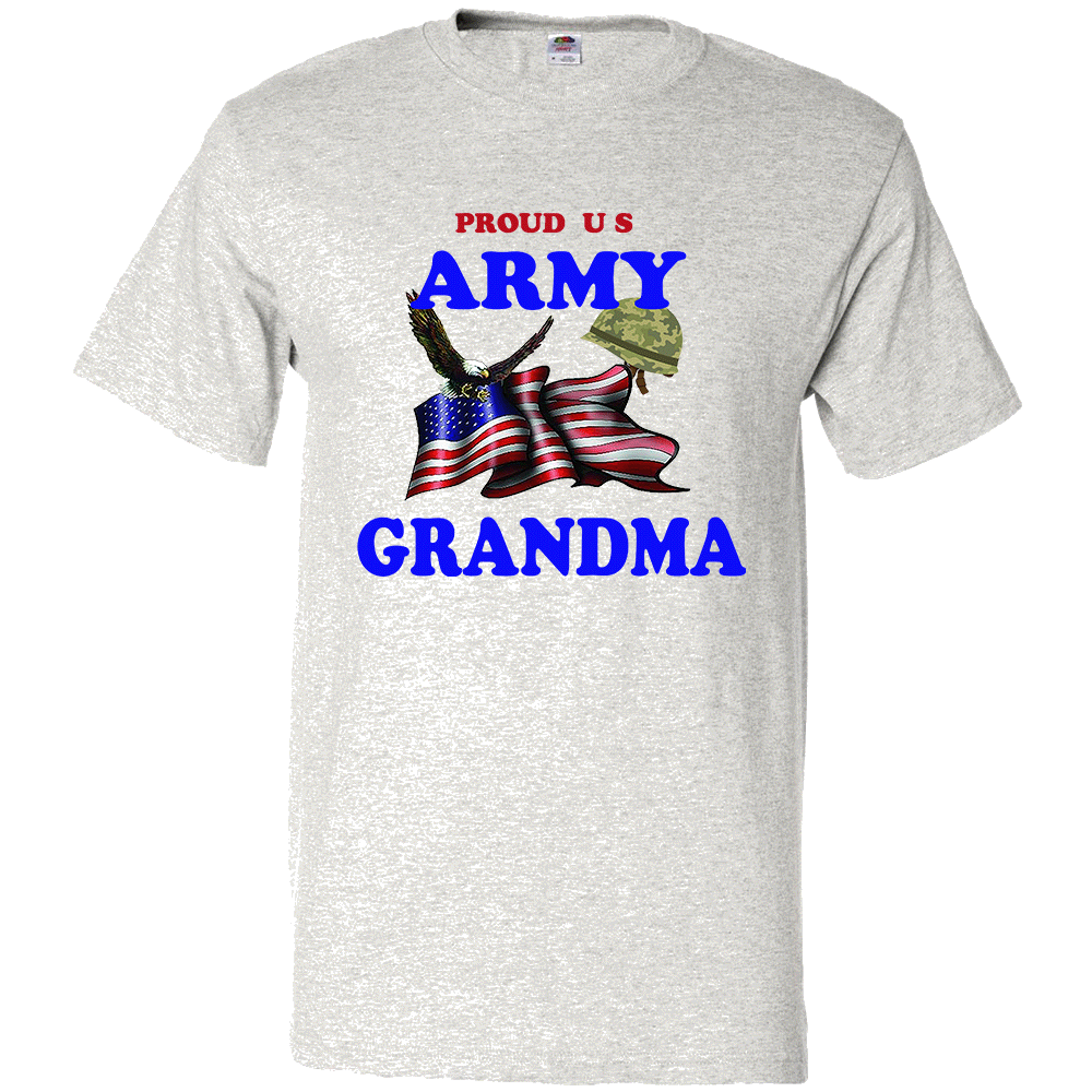 Short Sleeve T-Shirt: "Proud U.S. Army Grandma" (AGMA) - FREE SHIPPING