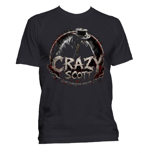 Crazy Scott - Wrestling T-Shirt - 2-Sided