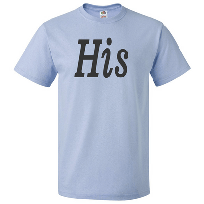 Short Sleeve T-Shirt: Valentines Day - "His" (V00) - FREE SHIPPING