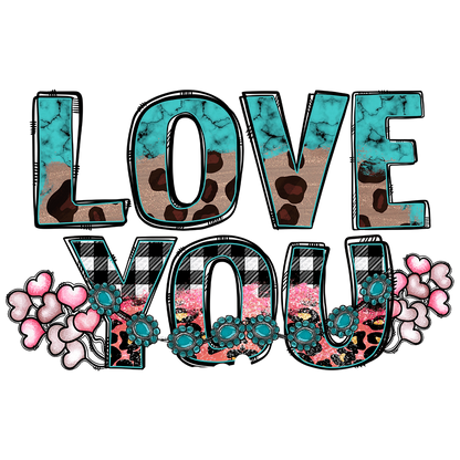 Short Sleeve T-Shirt: Valentines Day - "Love You" (V34) - FREE SHIPPING