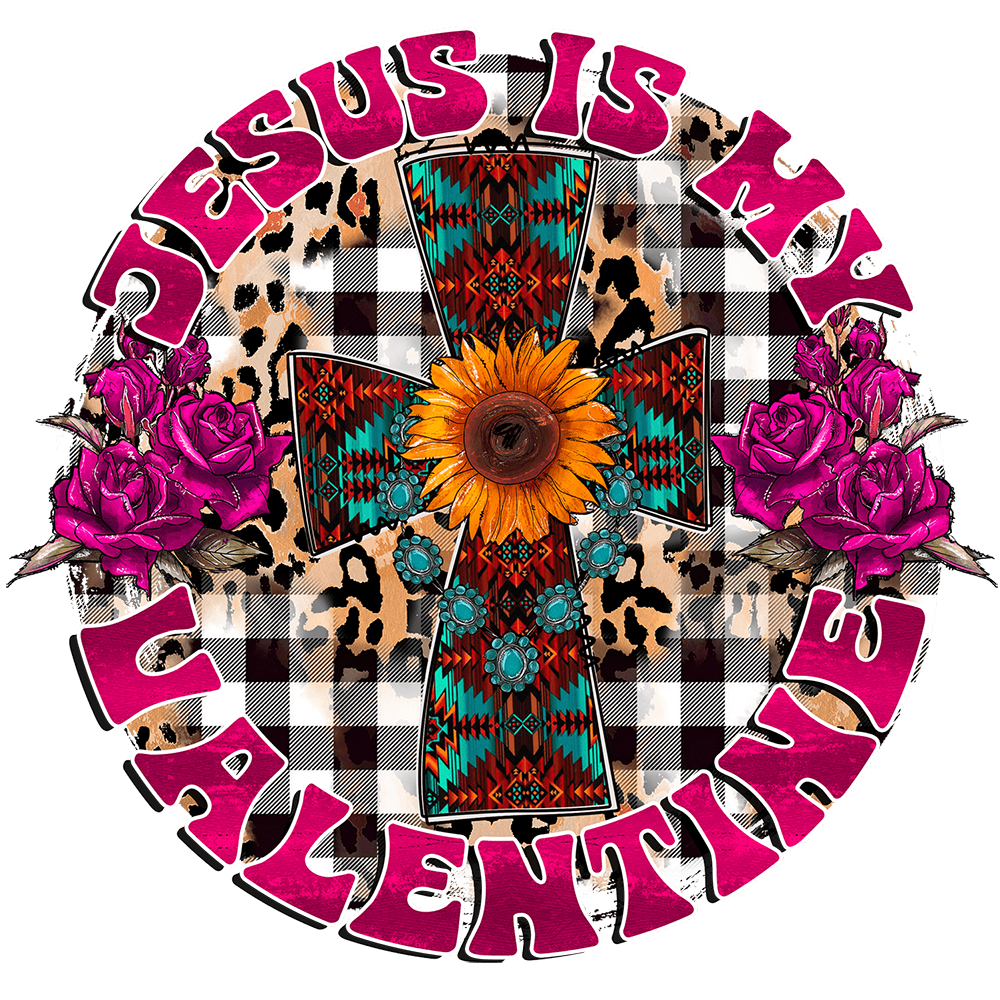 Short Sleeve T-Shirt: Valentines Day - "Jesus Is My Valentine" (V57) - FREE SHIPPING