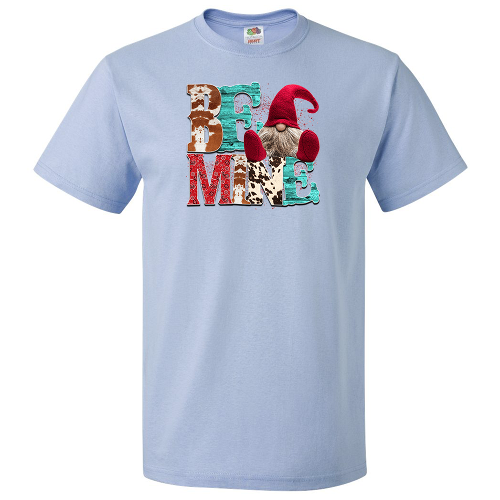 Short Sleeve T-Shirt: Valentines Day - "Be Mine (Gnome)" (V82) - FREE SHIPPING