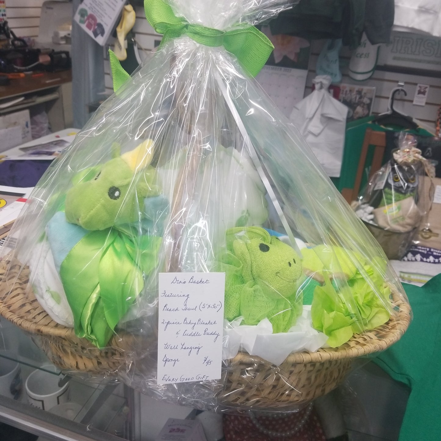 Gift Basket: Dino Themed Baby Basket (In-Store Pick-Up Only)