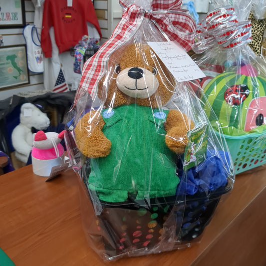 Gift Basket: Stuffed Bear Toy Truck and Blanket (In-Store Pick-Up Only)