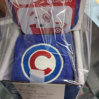 Gift Box: Embroidered Cubs Hand Towel with Target Gift Card