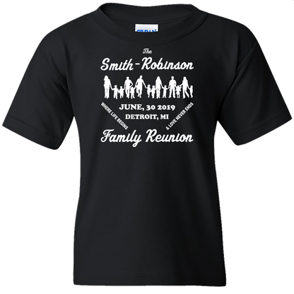 BULK ORDER: Custom T-Shirts - Love Never Ends (Family Reunion)