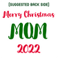 Personalized Christmas Coffee Mug: Santa Sleigh "Merry Christmas" (12) FREE SHIPPING - 2 SIDED