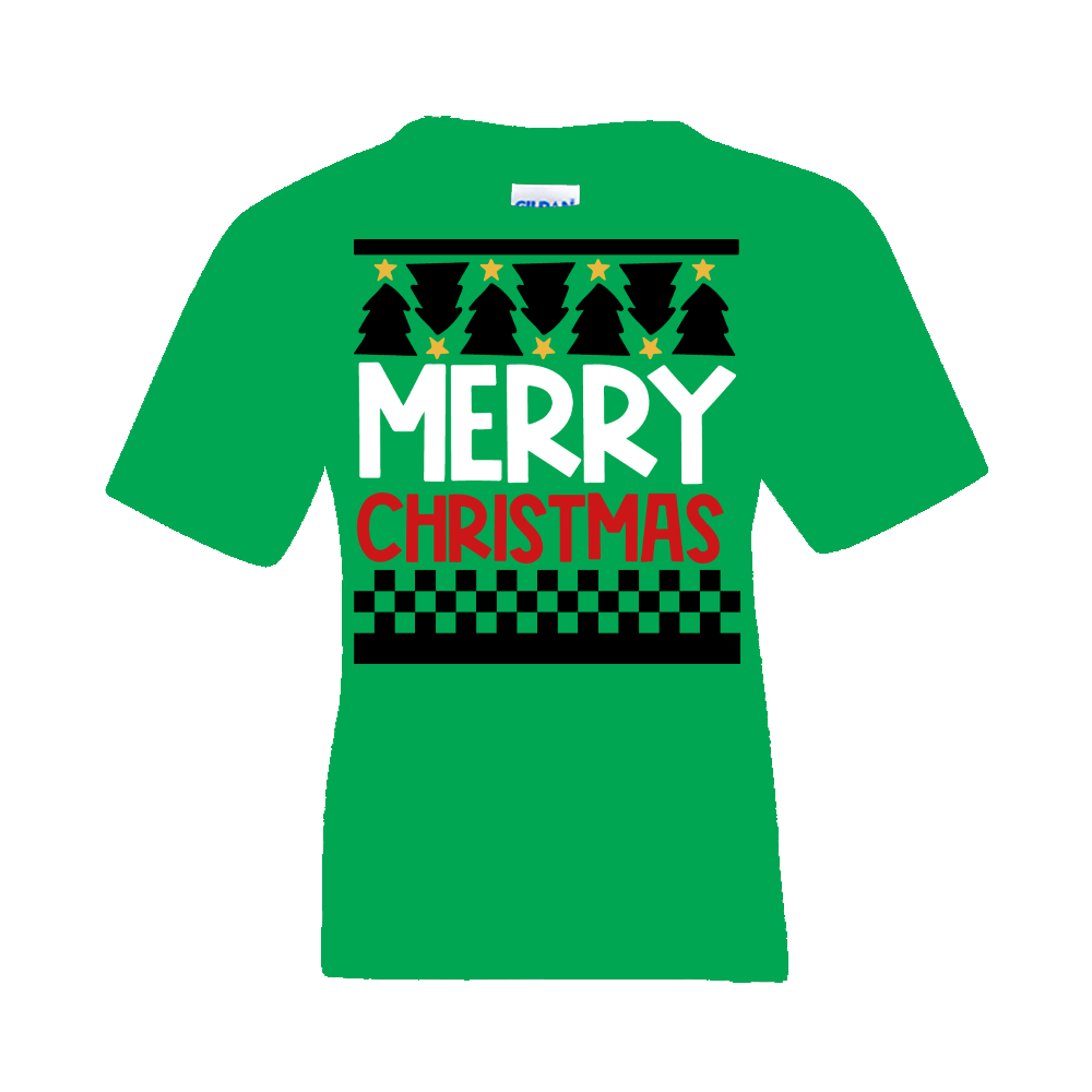 Short Sleeve T-Shirt: "Merry Christmas" - FREE SHIPPING