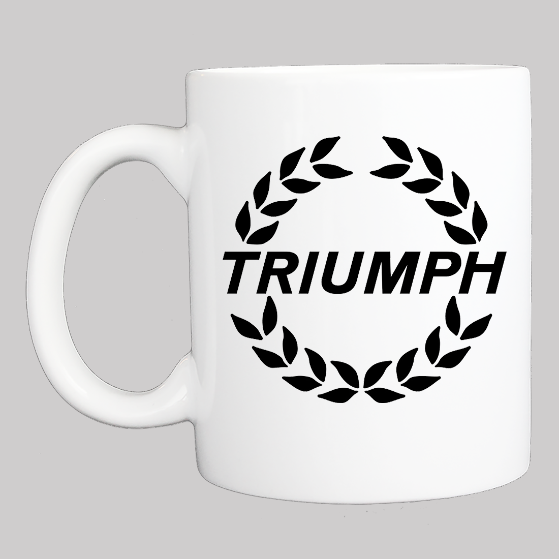 Coffee Mug: TRIUMPH Logo - White - FREE SHIPPING
