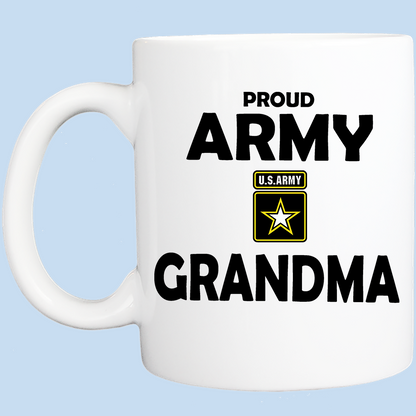 Coffee Mug: Proud Army Grandma - FREE SHIPPING