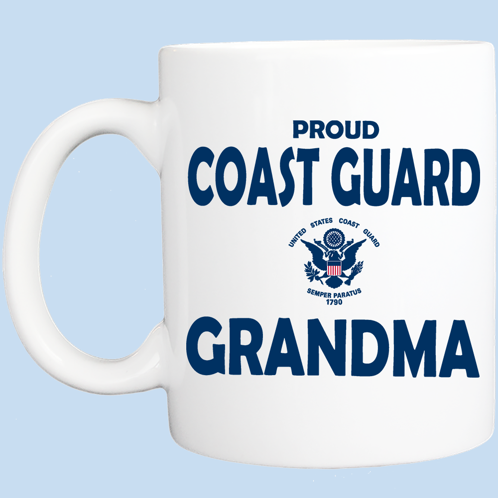 Coffee Mug: Proud Coast Guard Grandma - FREE SHIPPING
