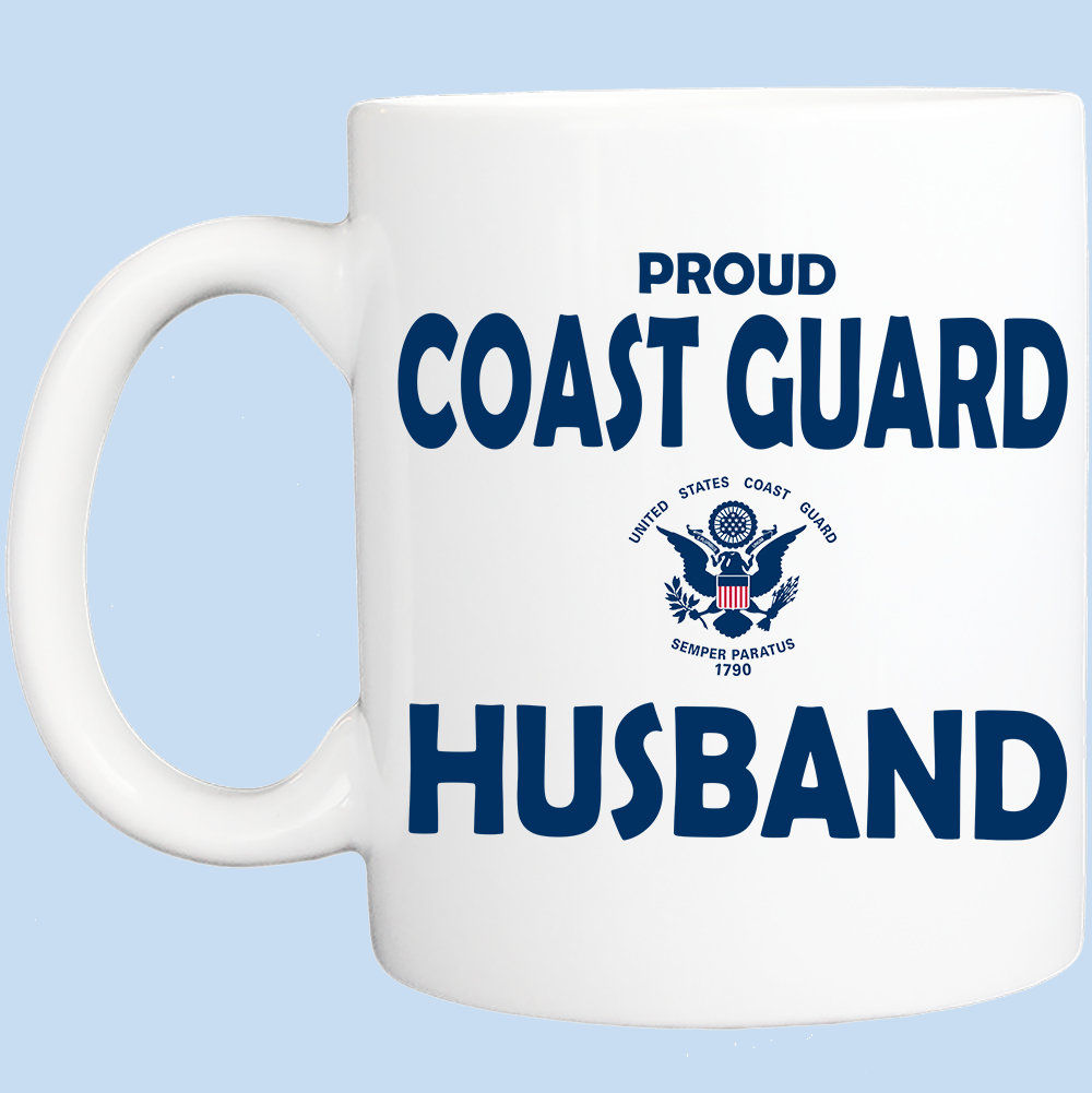 Coffee Mug: Proud Coast Guard Husband - FREE SHIPPING
