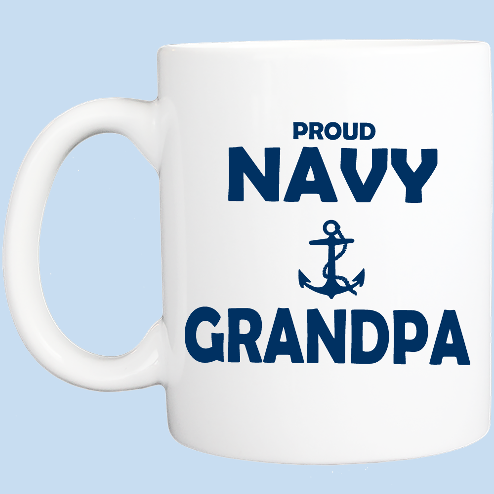 Coffee Mug: Proud Navy Grandpa - FREE SHIPPING
