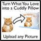 Custom Contoured Pillow: Your Wedding Picture