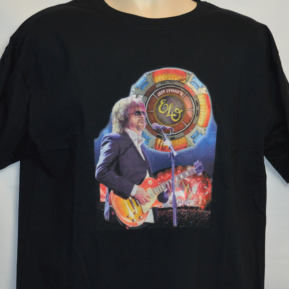 Short Sleeve T-Shirt: Jeff Lynne's Elo - Mens - L - Black - FREE SHIPPING