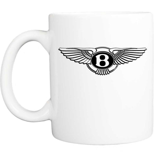 Coffee Mug: Bentley Logo - White - Free Shipping