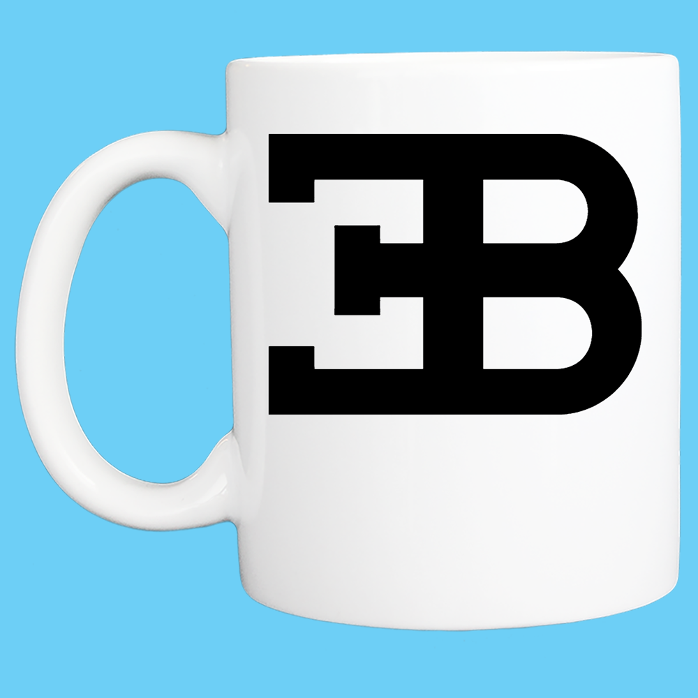 Coffee Mug: Bugatti Logo - 11 or 15 Oz - FREE SHIPPING