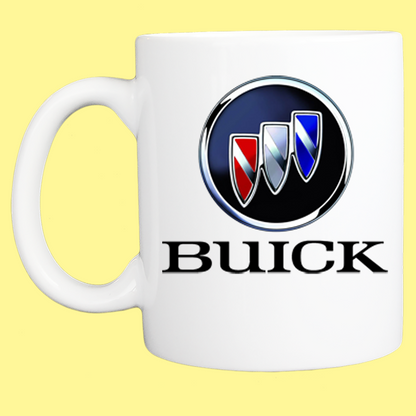 Coffee Mug: Vintage Buick Logo - White - FREE SHIPPING