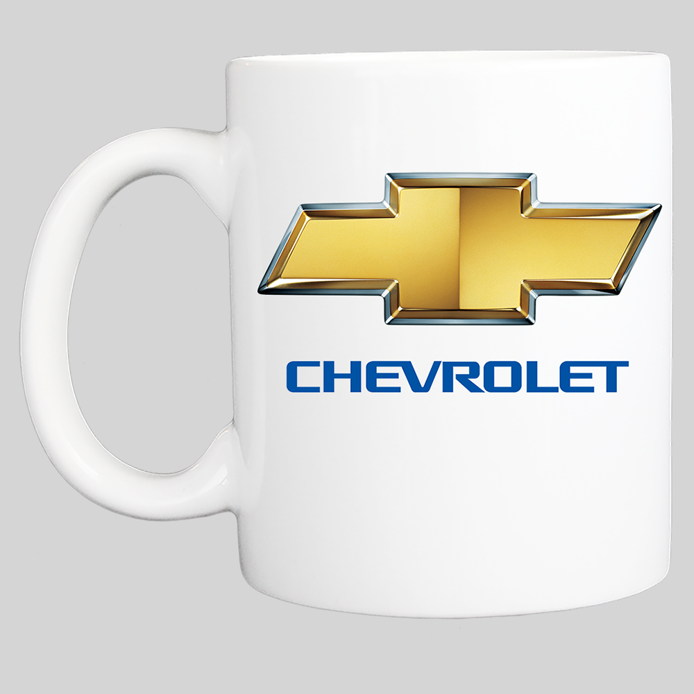 Coffee Mug: Chevrolet Logo 11 or 15 oz - White - FREE SHIPPING