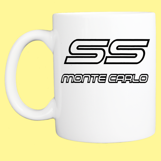 Coffee Mug: Monte Carlo Logo - 11 or 15 Oz- White - FREE SHIPPING