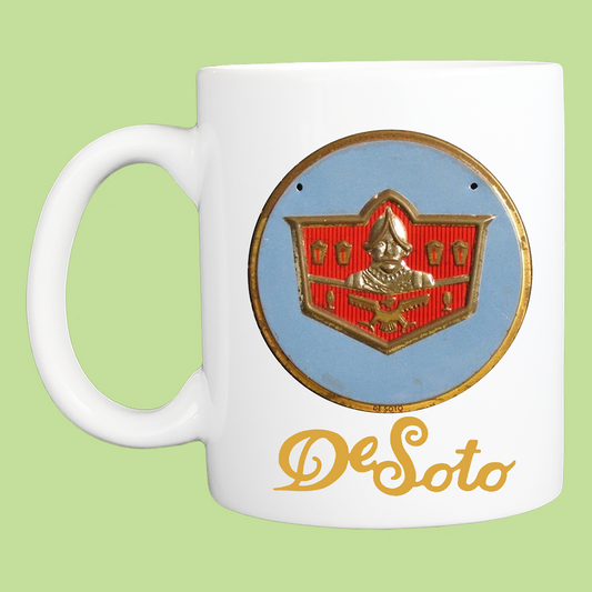 Coffee Mug: Vintage Desoto Logo - 11 or 15 Oz - FREE SHIPPING