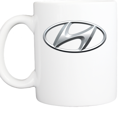 Coffee Mug: HYUNDAI  LOGO, 11 or 15 oz WITH BOX - White - FREE SHIPPING