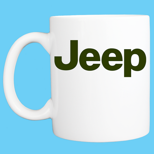 Coffee Mug: Land Rover Logo - White - FREE SHIPPING