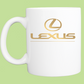 Coffee Mug: Lexus Gold Logo - 11 or 15 Oz - FREE SHIPPING