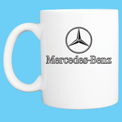 Coffee Mug: Mercedes Benz Logo - 11 or 15 Oz - FREE SHIPPING