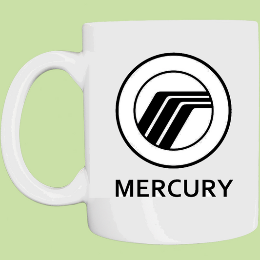 Coffee Mug: Vintage Mercury Logo - 11 or 15 Oz - FREE SHIPPING