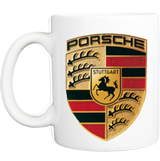Coffee Mug: Porsche Logo - FREE SHIPPING