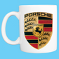 Coffee Mug: Porsche Logo - 11 or 15 Oz - FREE SHIPPING