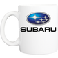 Coffee Mug: Subaru Logo - White - FREE SHIPPING