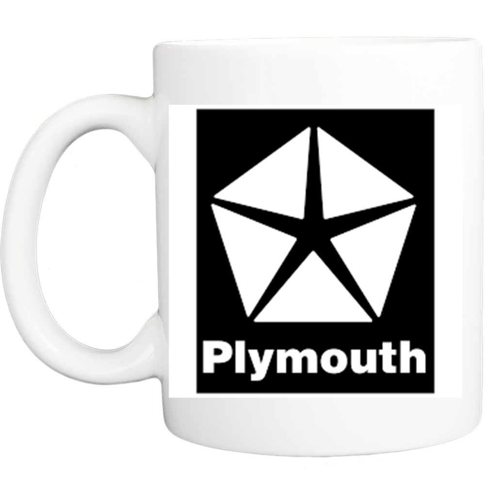 Coffee Mug: Vintage Plymouth Star Logo - FREE SHIPPING