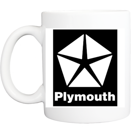Coffee Mug: Vintage Plymouth Star Logo - FREE SHIPPING