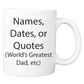Custom Printed: Coffee Mug - Feature Your Family - FREE SHIPPING