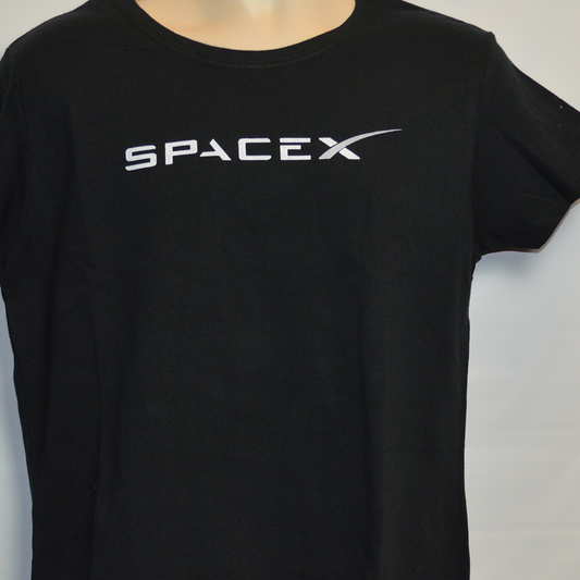 Short Sleeve T-Shirt: SpaceX - Ladies - L - Black - FREE SHIPPING