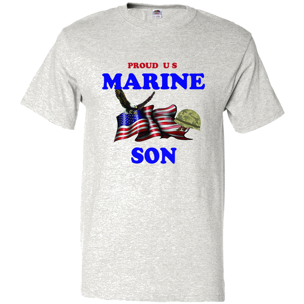 Short Sleeve T-Shirt: "Proud U.S. Marine Wife" (MWIF) - FREE SHIPPING