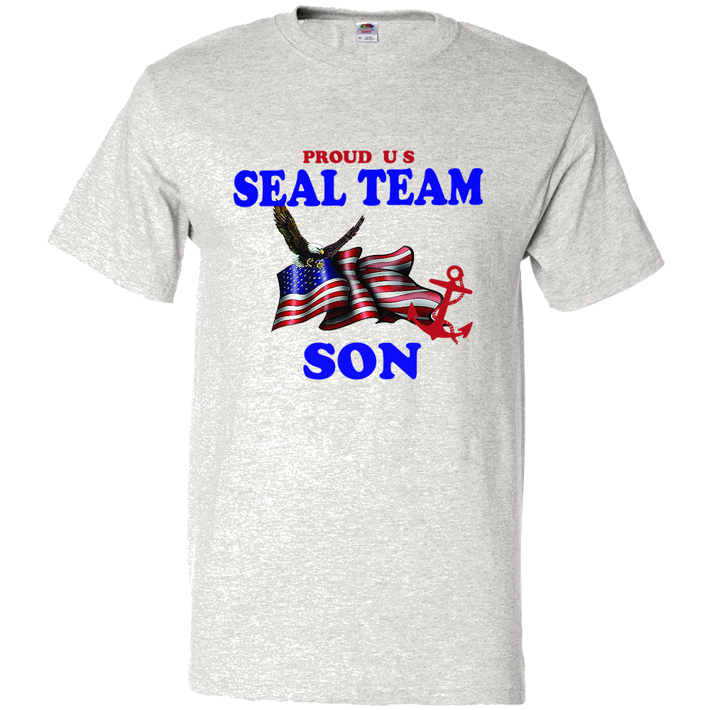 Short Sleeve T-Shirt: "Proud U.S. Seal Team Son" (SSON) - FREE SHIPPING