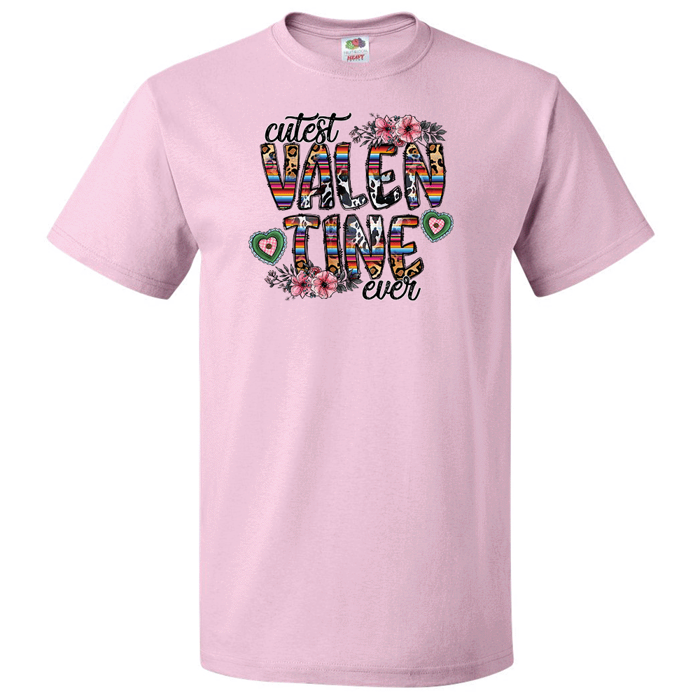Short Sleeve T-Shirt: Valentines Day - "Cutest Valentine Ever" (V73) - FREE SHIPPING